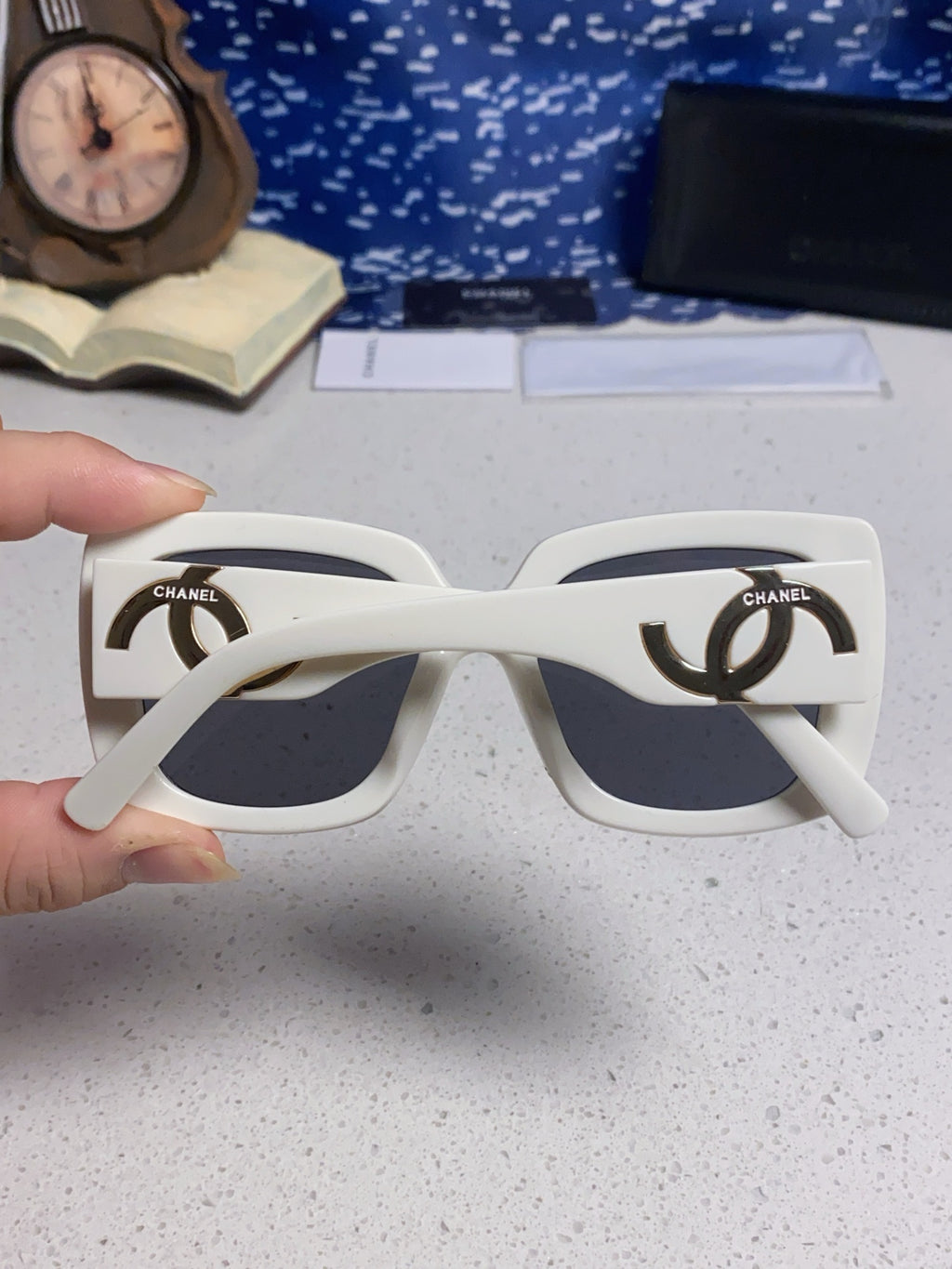 Chanel Square Silver Lens Sunglasses for Men & Women - 415289 - detail image 5