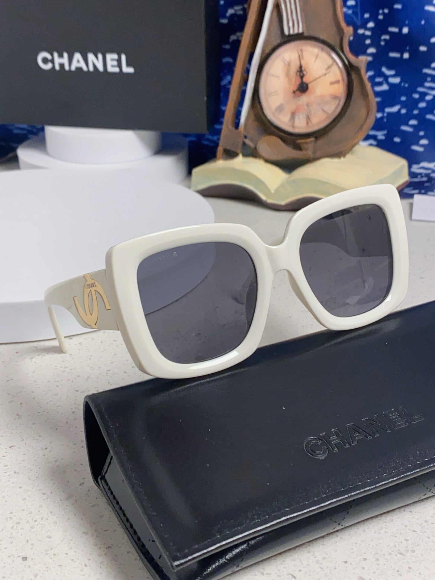 Chanel Square Silver Lens Sunglasses for Men & Women - 415289 - detail image 10