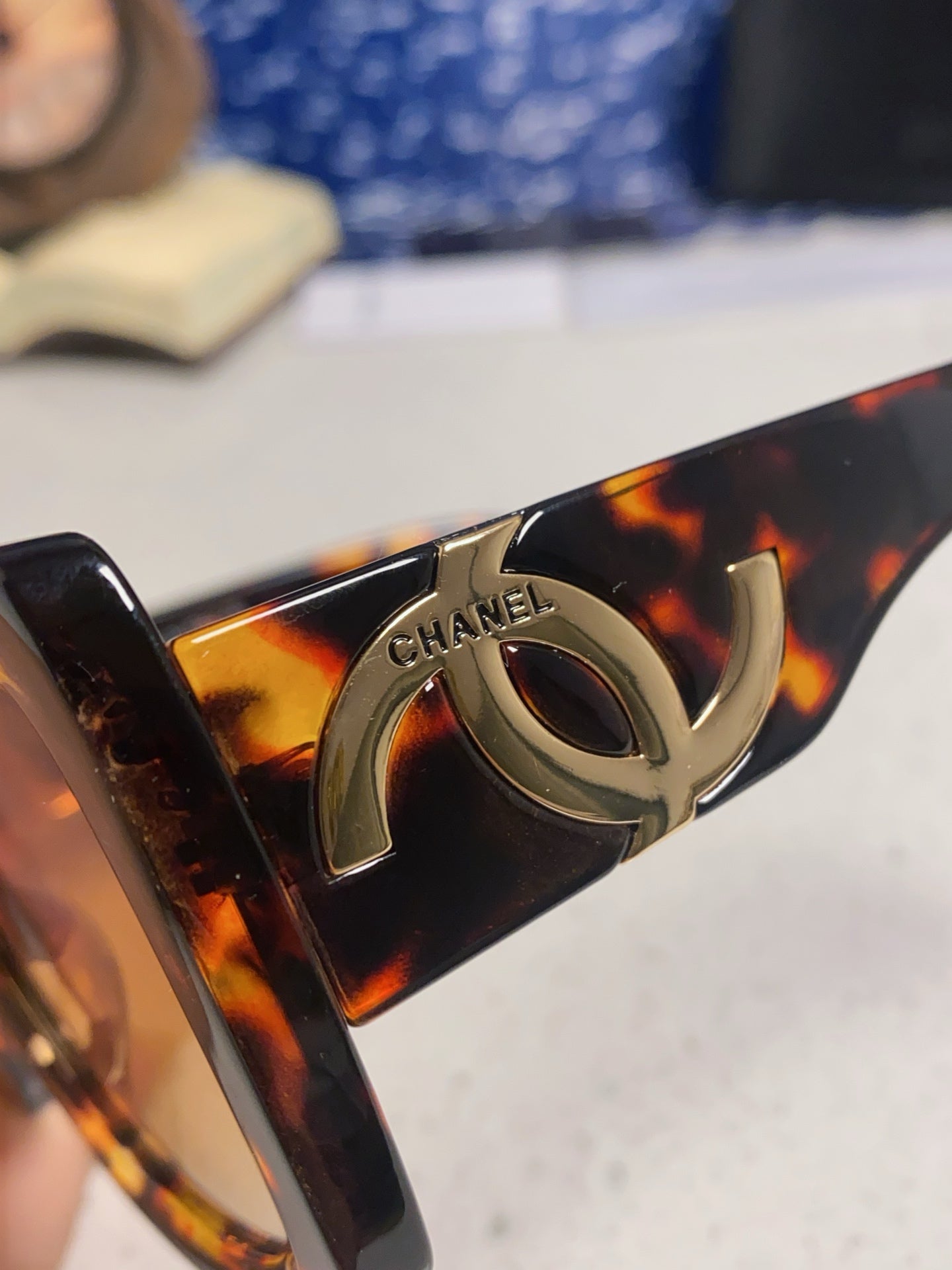 Chanel Square Gold Lens Sunglasses for Men & Women - 415290 - detail image 7