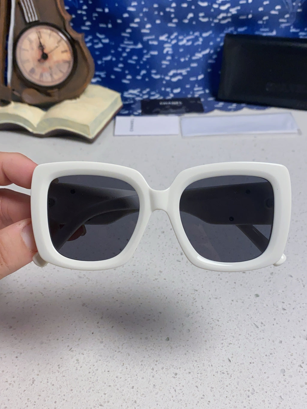 Chanel Square Silver Lens Sunglasses for Men & Women - 415289 - detail image 4