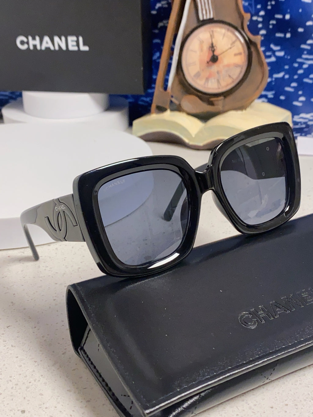 Chanel Square Gray Lens Sunglasses for Men & Women - 415291 - detail image 10