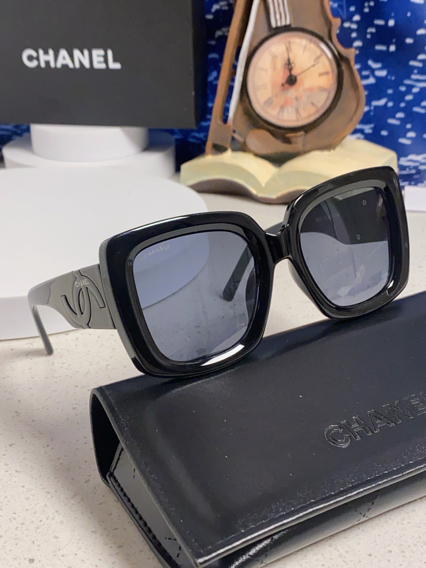 Chanel Square Gray Lens Sunglasses for Men & Women - 415291 - detail image 10