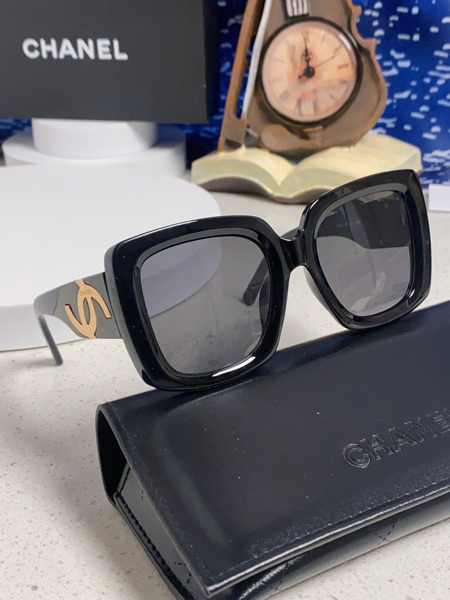 Chanel Square Gray Lens Sunglasses for Men & Women - 415293 - detail image 10