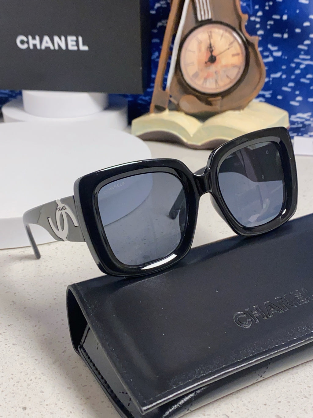 Chanel Square Blue Lens Sunglasses for Men & Women - 415292 - detail image 10