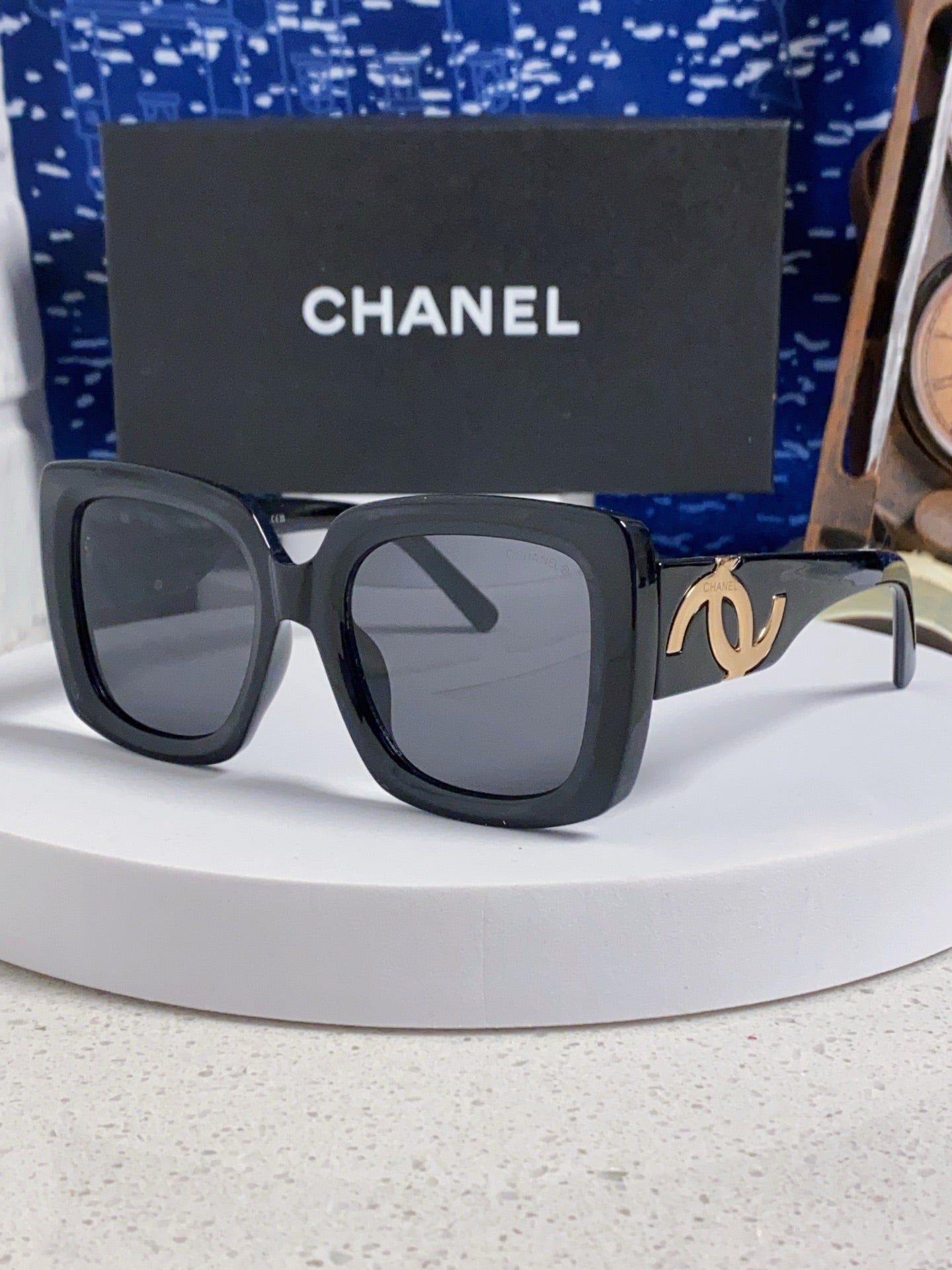 Chanel Square Gray Lens Sunglasses for Men & Women - 415293