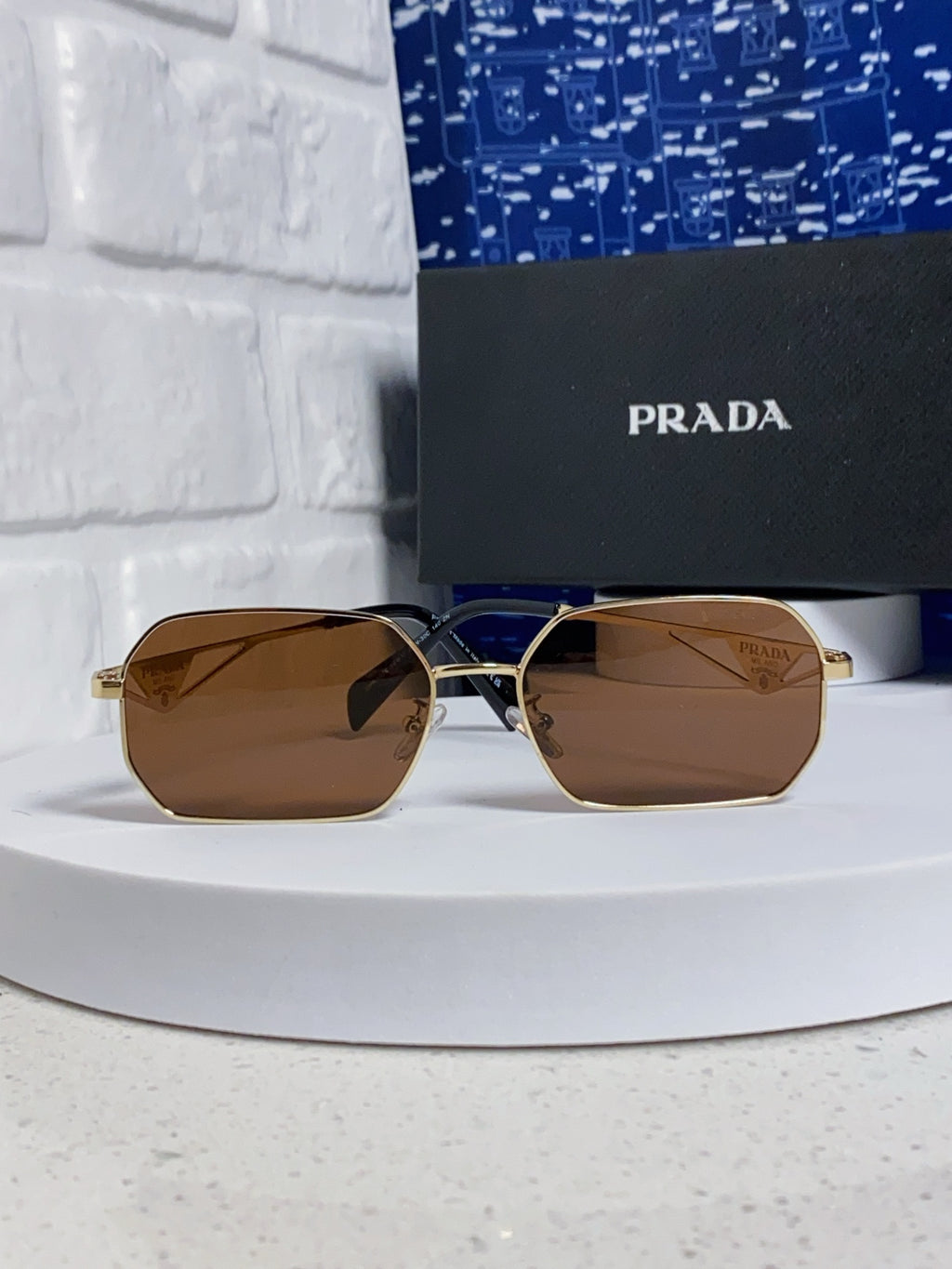 Prada A51S Fashion Brown Lens Sunglasses for Men & Women - detail image 2