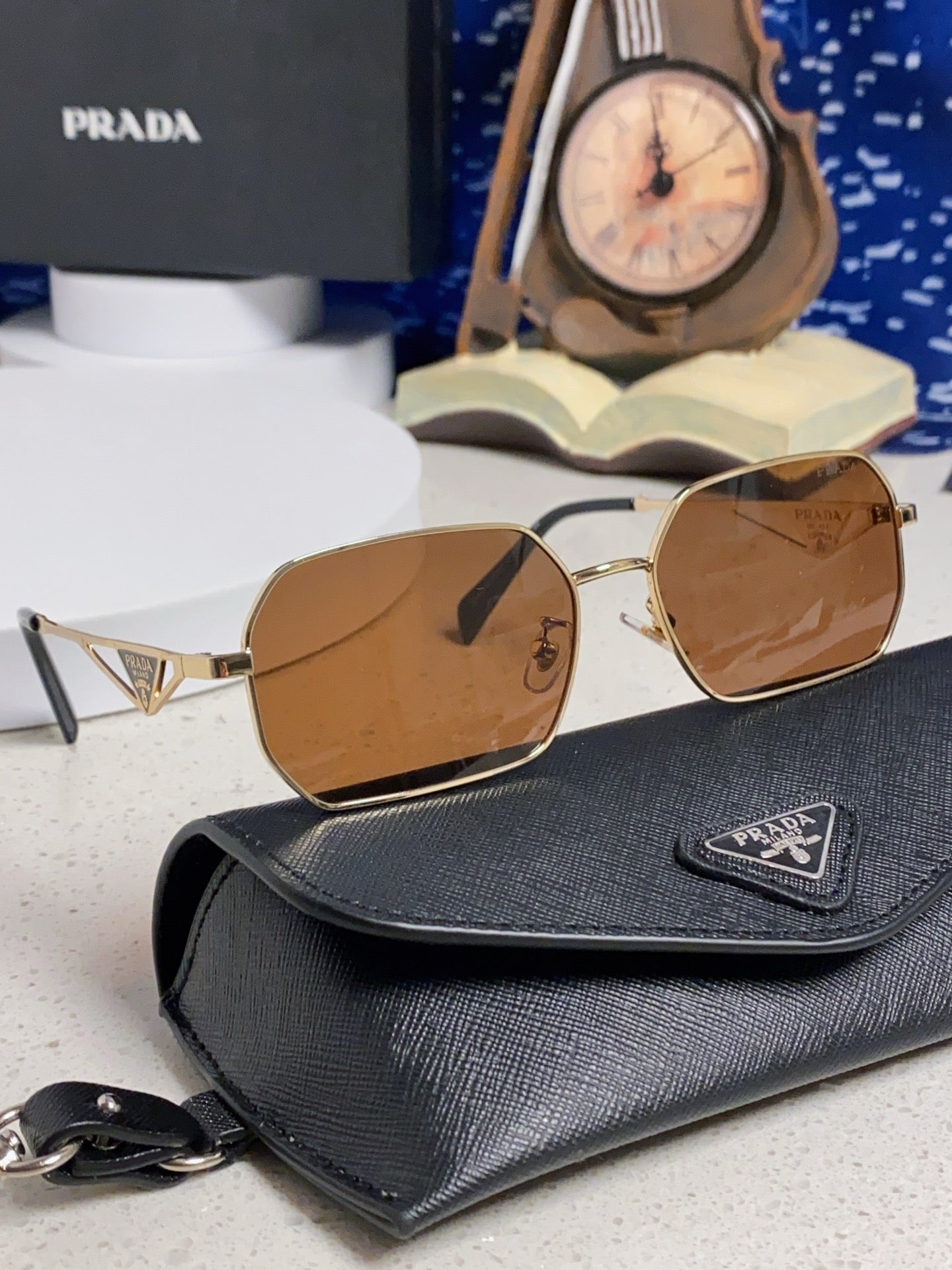 Prada A51S Fashion Brown Lens Sunglasses for Men & Women - detail image 10