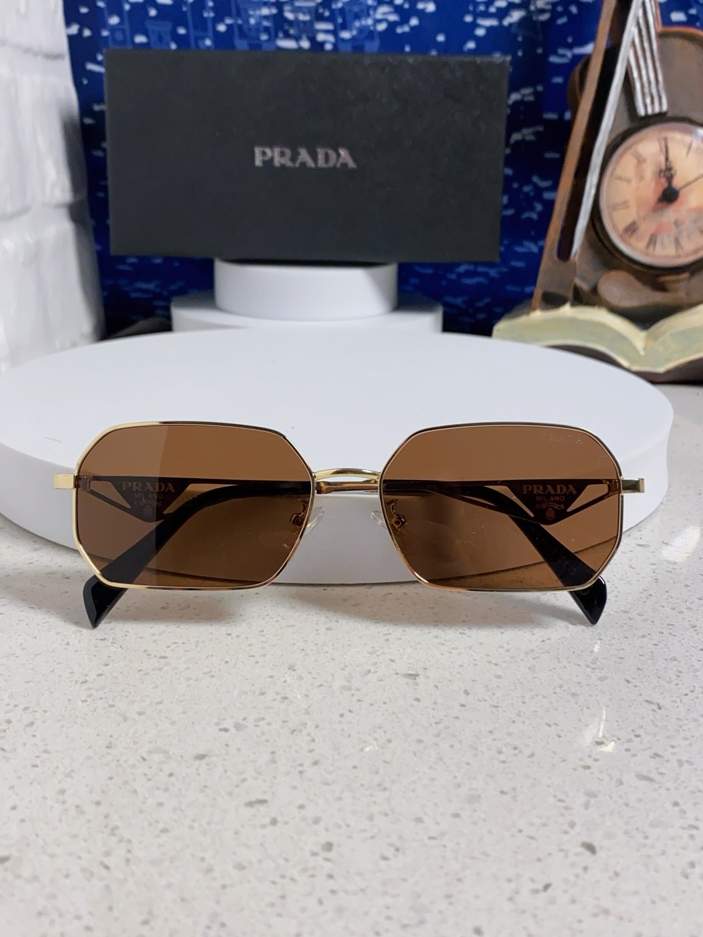 Prada A51S Fashion Brown Lens Sunglasses for Men & Women - detail image 9