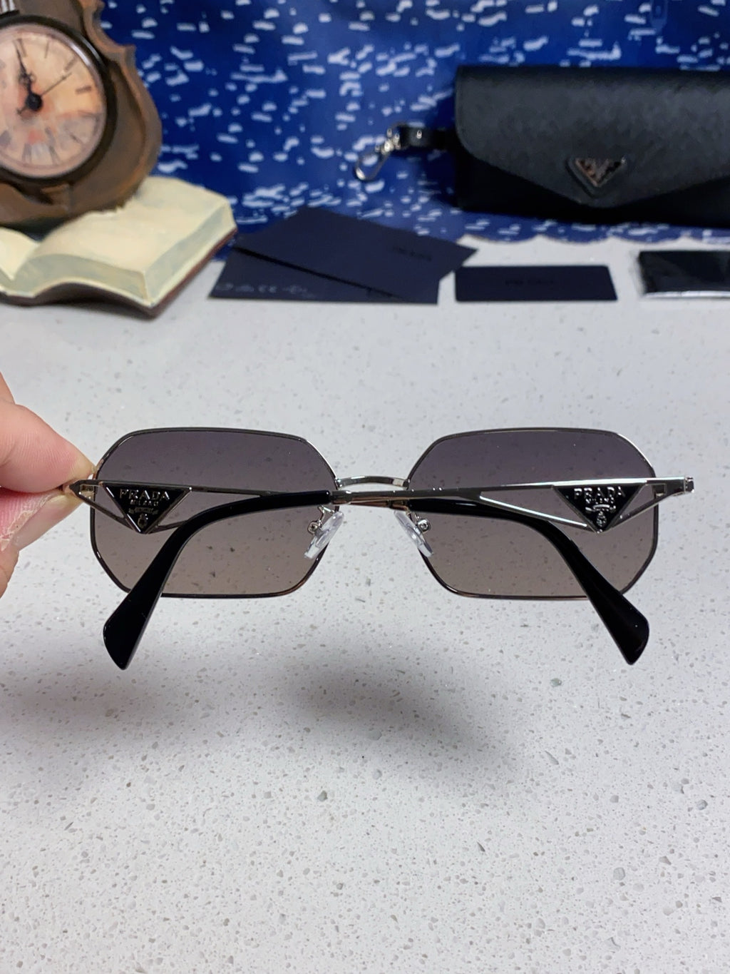Prada A51S Fashion Silver Lens Sunglasses for Men & Women - 465629 - detail image 5