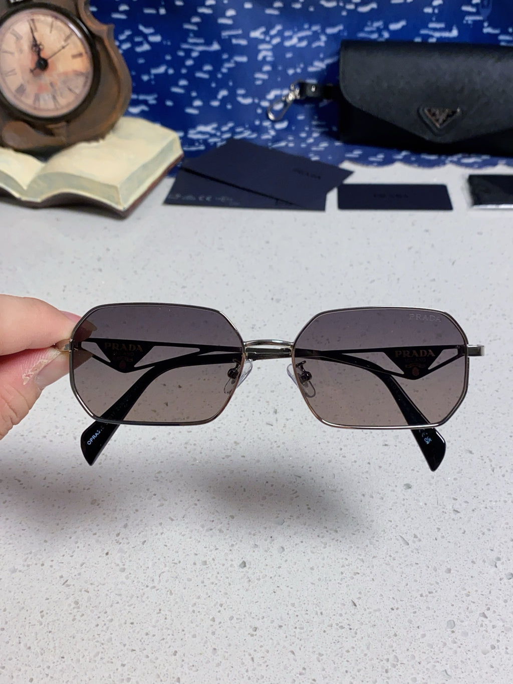 Prada A51S Fashion Silver Lens Sunglasses for Men & Women - 465629 - detail image 4