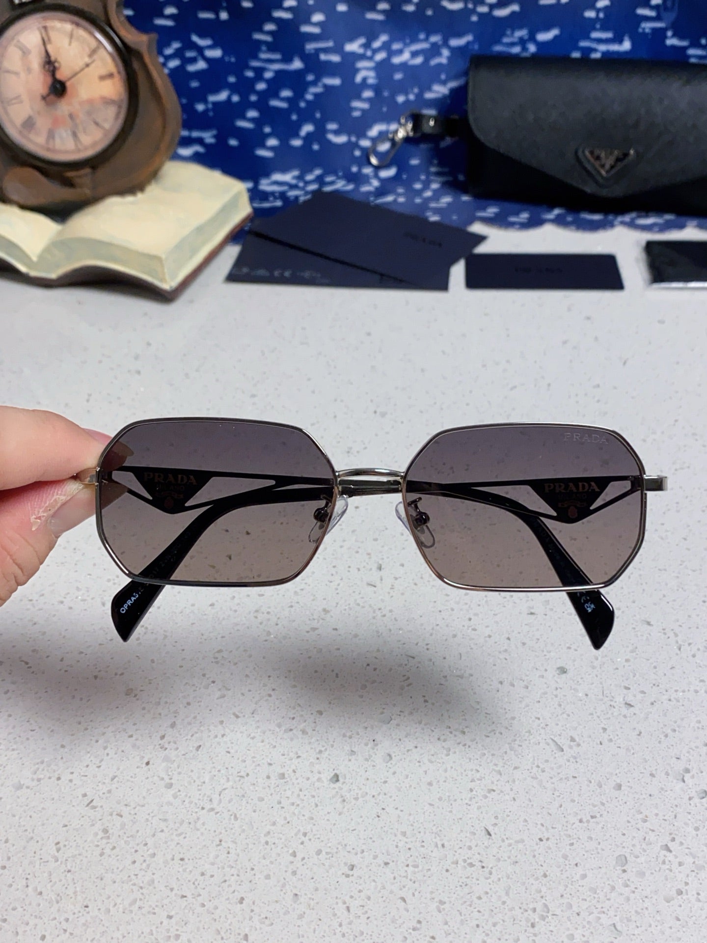 Prada A51S Fashion Silver Lens Sunglasses for Men & Women - 465629 - detail image 4