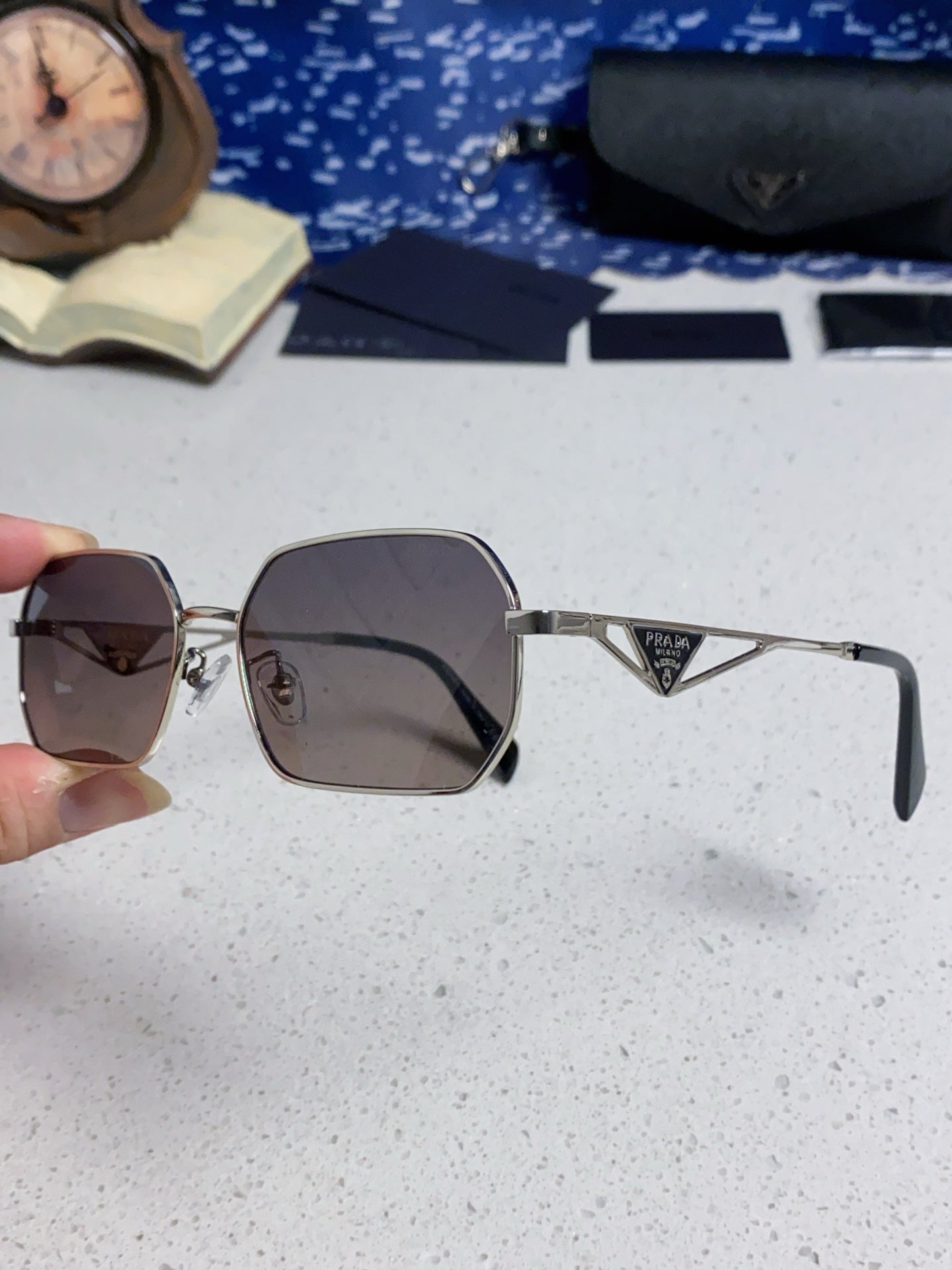 Prada A51S Fashion Silver Lens Sunglasses for Men & Women - 465629 - detail image 6