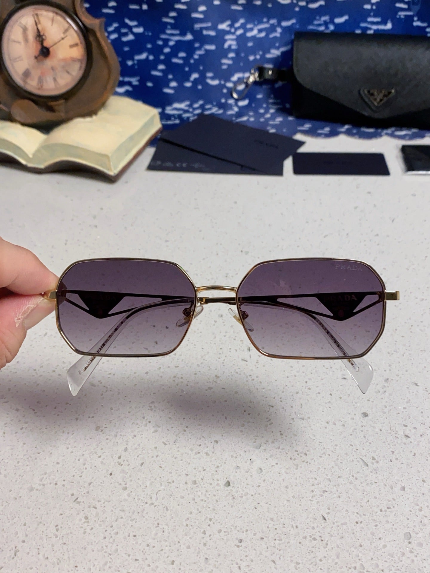 Prada A51S Fashion Silver Lens Sunglasses for Men & Women - 465630 - detail image 4