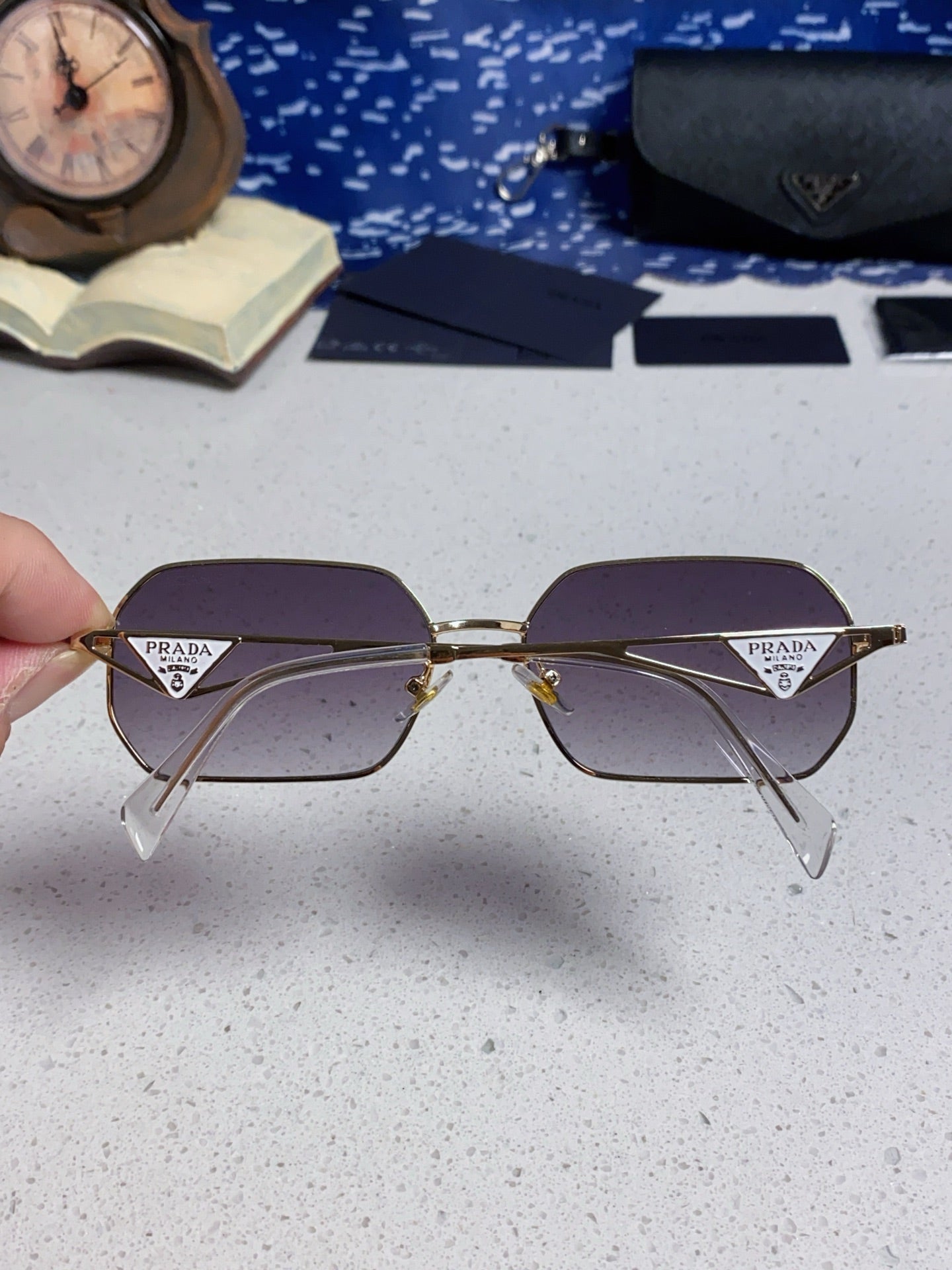 Prada A51S Fashion Silver Lens Sunglasses for Men & Women - 465630 - detail image 5