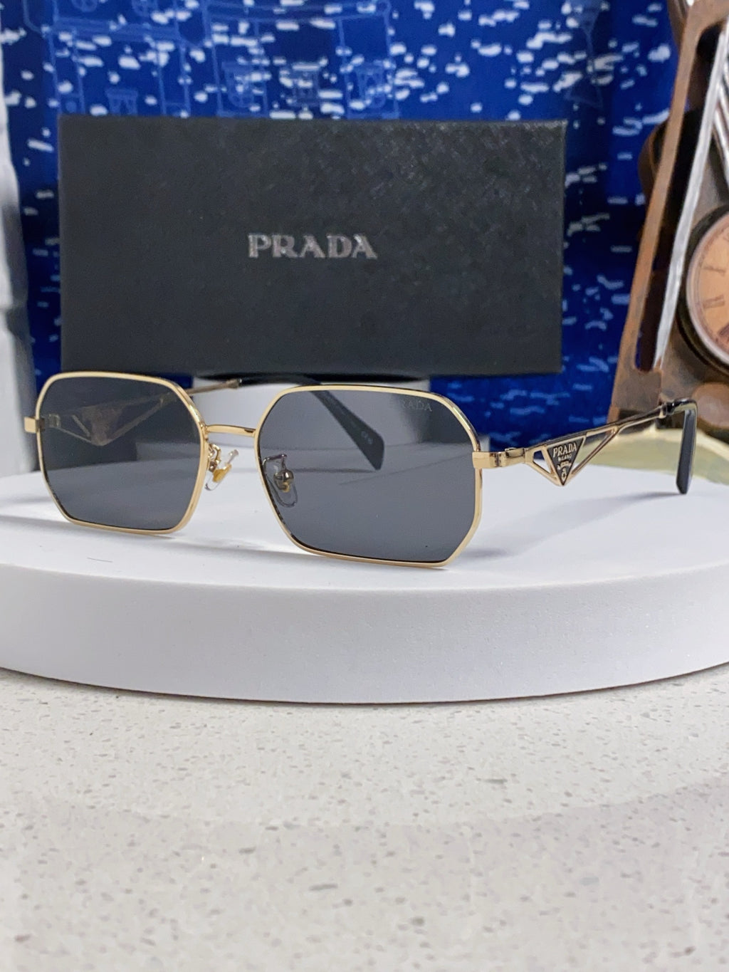 Prada A51S Fashion Silver Lens Sunglasses for Men & Women