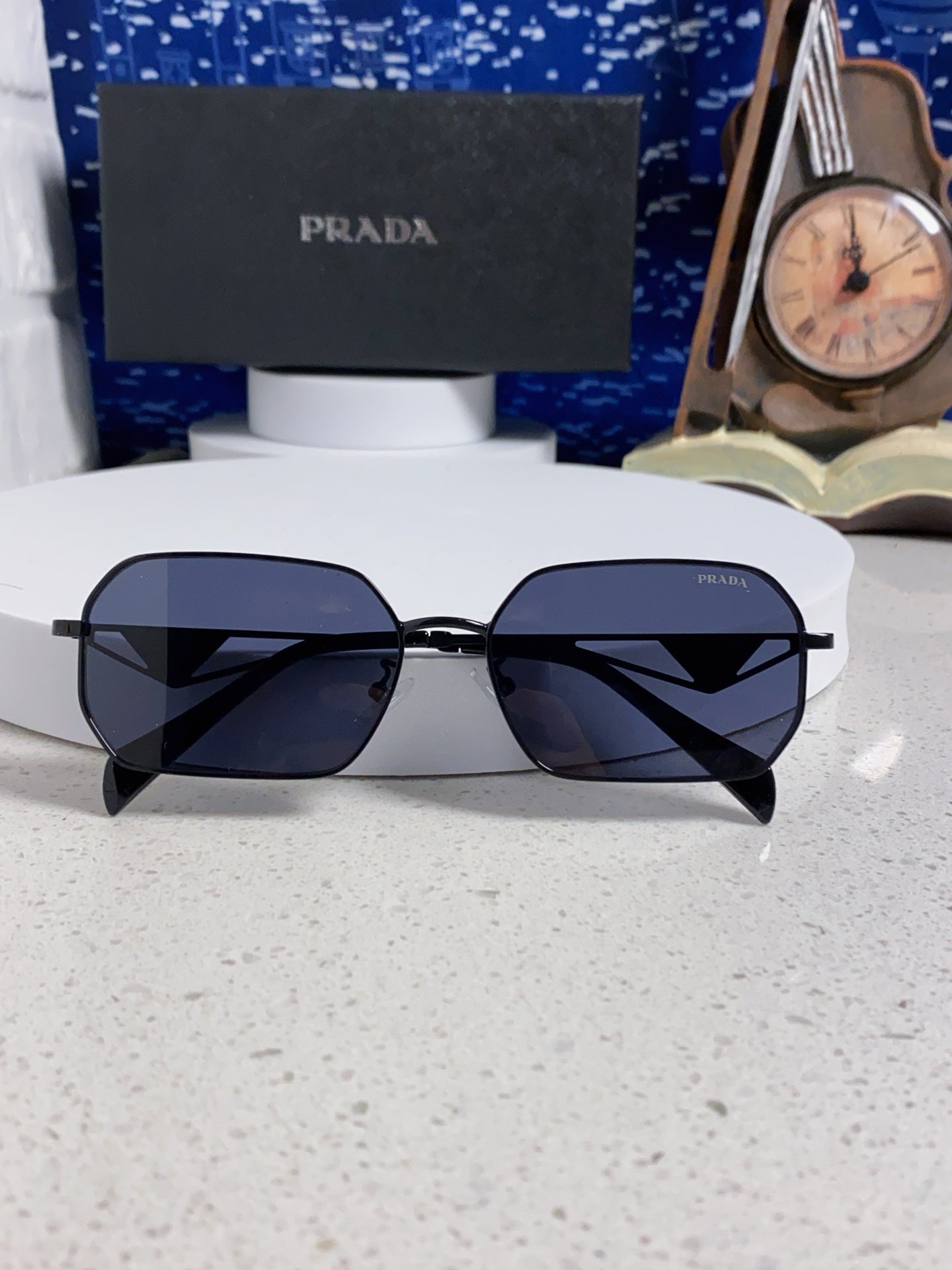 Prada A51S Fashion Blue Lens Sunglasses for Men & Women - detail image 9