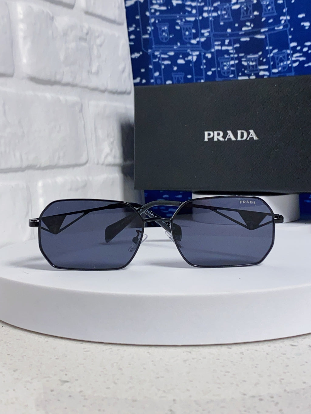 Prada A51S Fashion Blue Lens Sunglasses for Men & Women - detail image 2