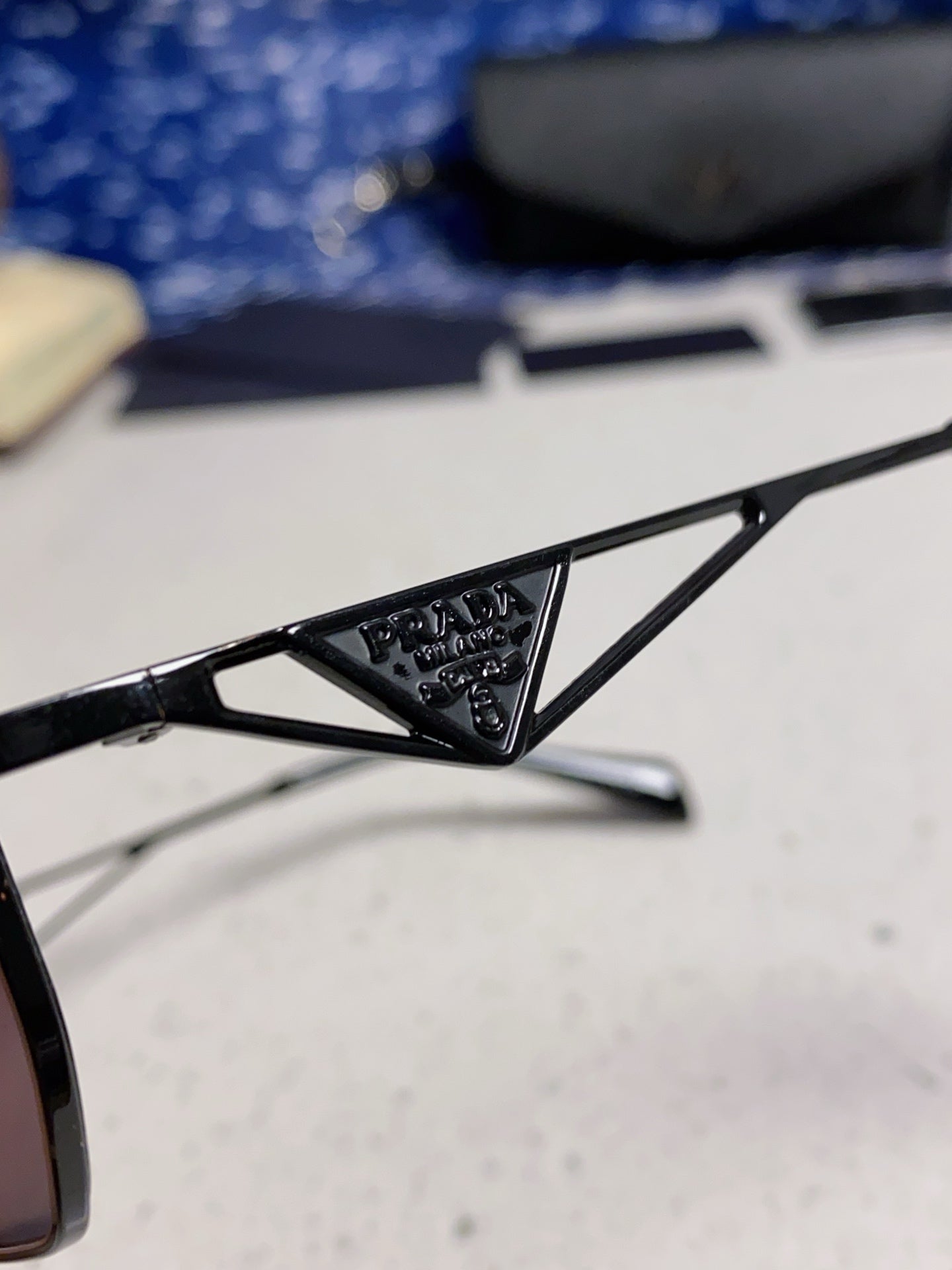 Prada A51S Fashion Blue Lens Sunglasses for Men & Women - detail image 7