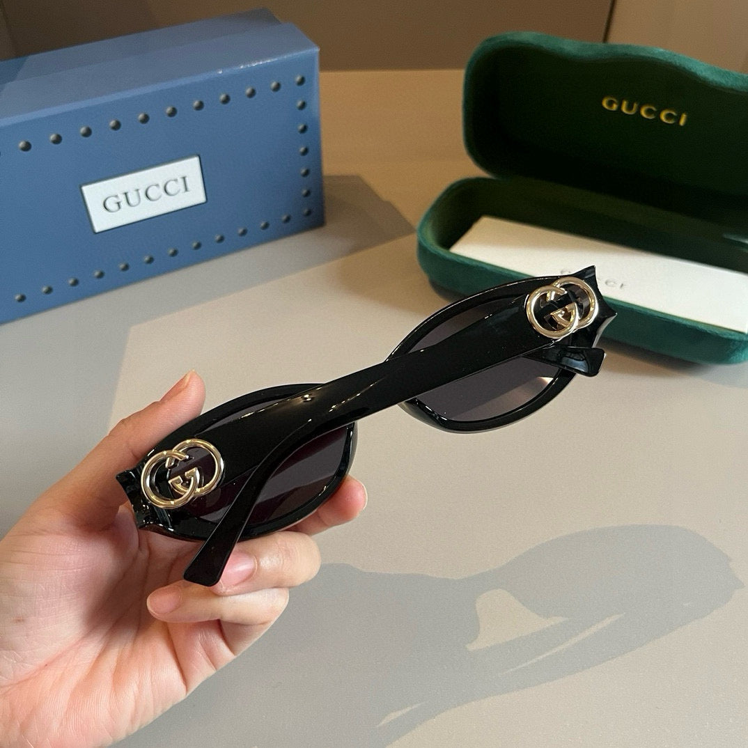 Gucci GG1662SA Slim Black Lens Sunglasses for Men & Women - 398453 - detail image 4