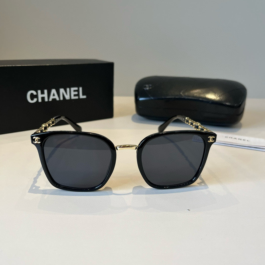 Chanel Oversized Black Lens Sunglasses for Men & Women - 358029 - detail image 2
