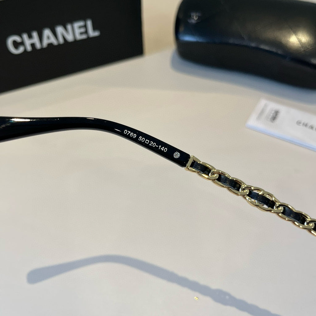 Chanel Oversized Black Lens Sunglasses for Men & Women - 358029 - detail image 12