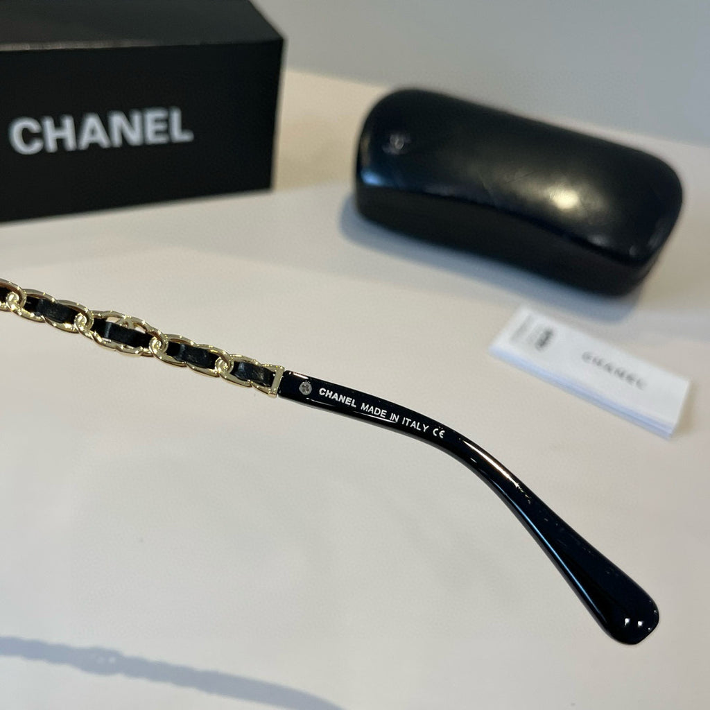 Chanel Oversized Gold Lens Sunglasses for Men & Women - 493480 - detail image 10