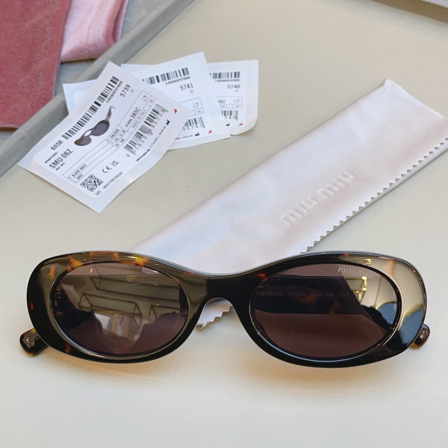 Miu Miu Fashion Black Lens Sunglasses for Men & Women - 487684