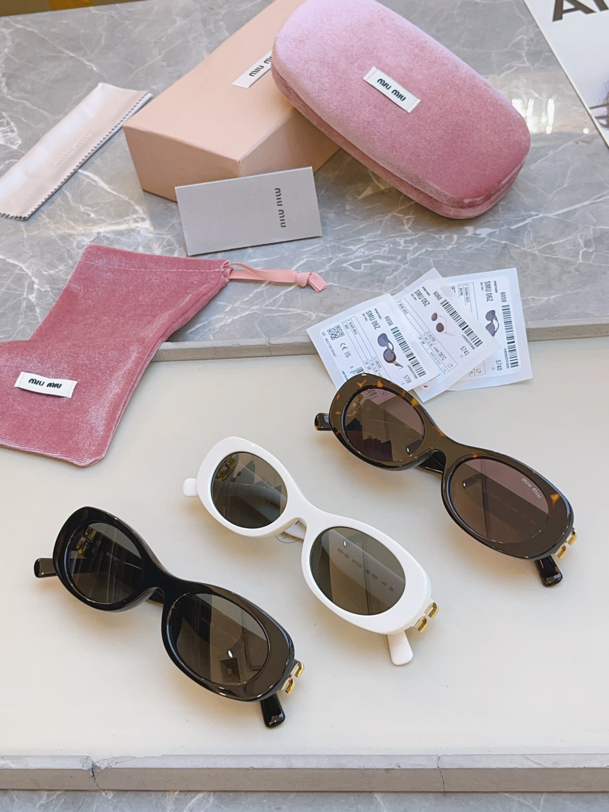 Miu Miu Fashion Black Lens Sunglasses for Men & Women - detail image 9