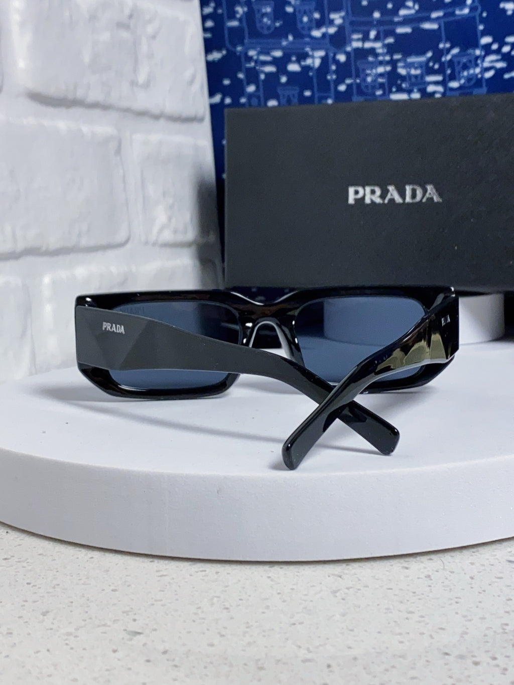 Prada Square Black Lens Sunglasses for Men & Women - 432134 - detail image 3