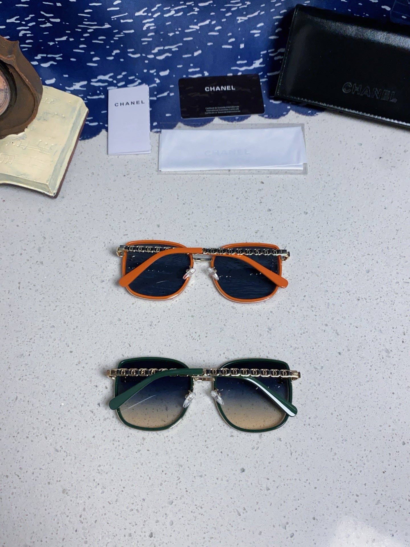 Chanel Fashion Blue Lens Sunglasses for Women - 997746 - detail image 10