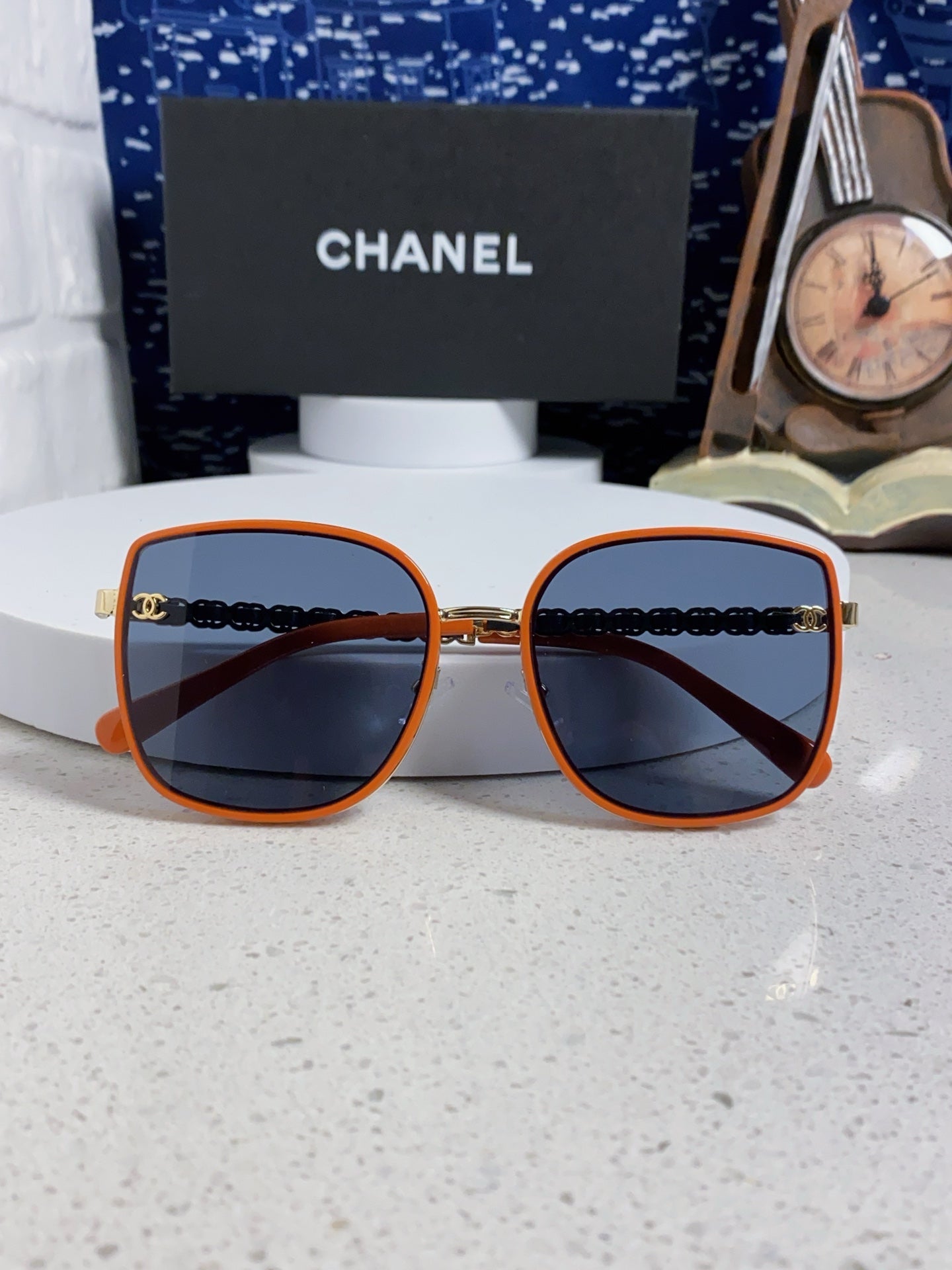 Chanel Fashion Blue Lens Sunglasses for Women - 997746 - detail image 8