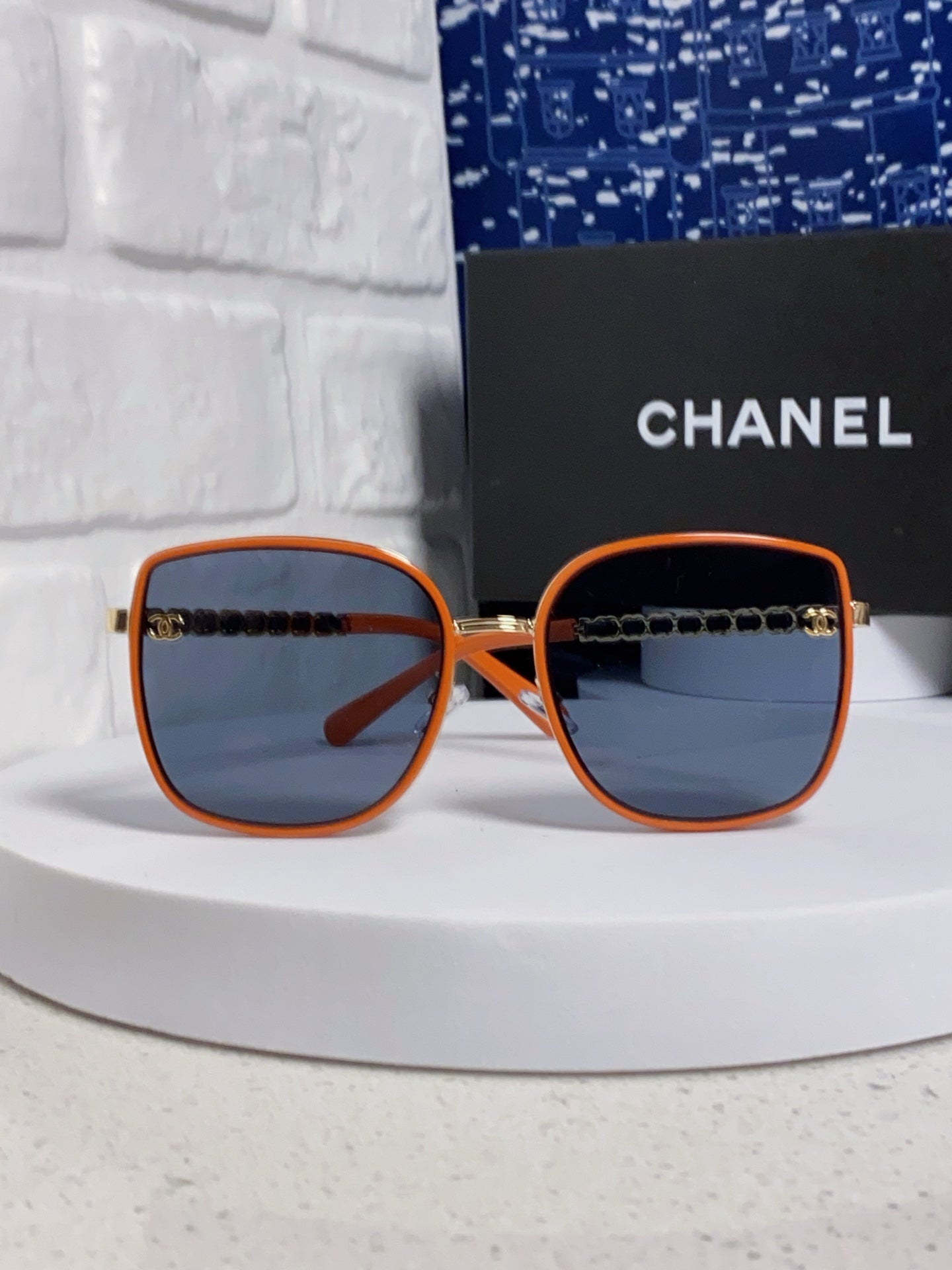 Chanel Fashion Blue Lens Sunglasses for Women - detail image 2