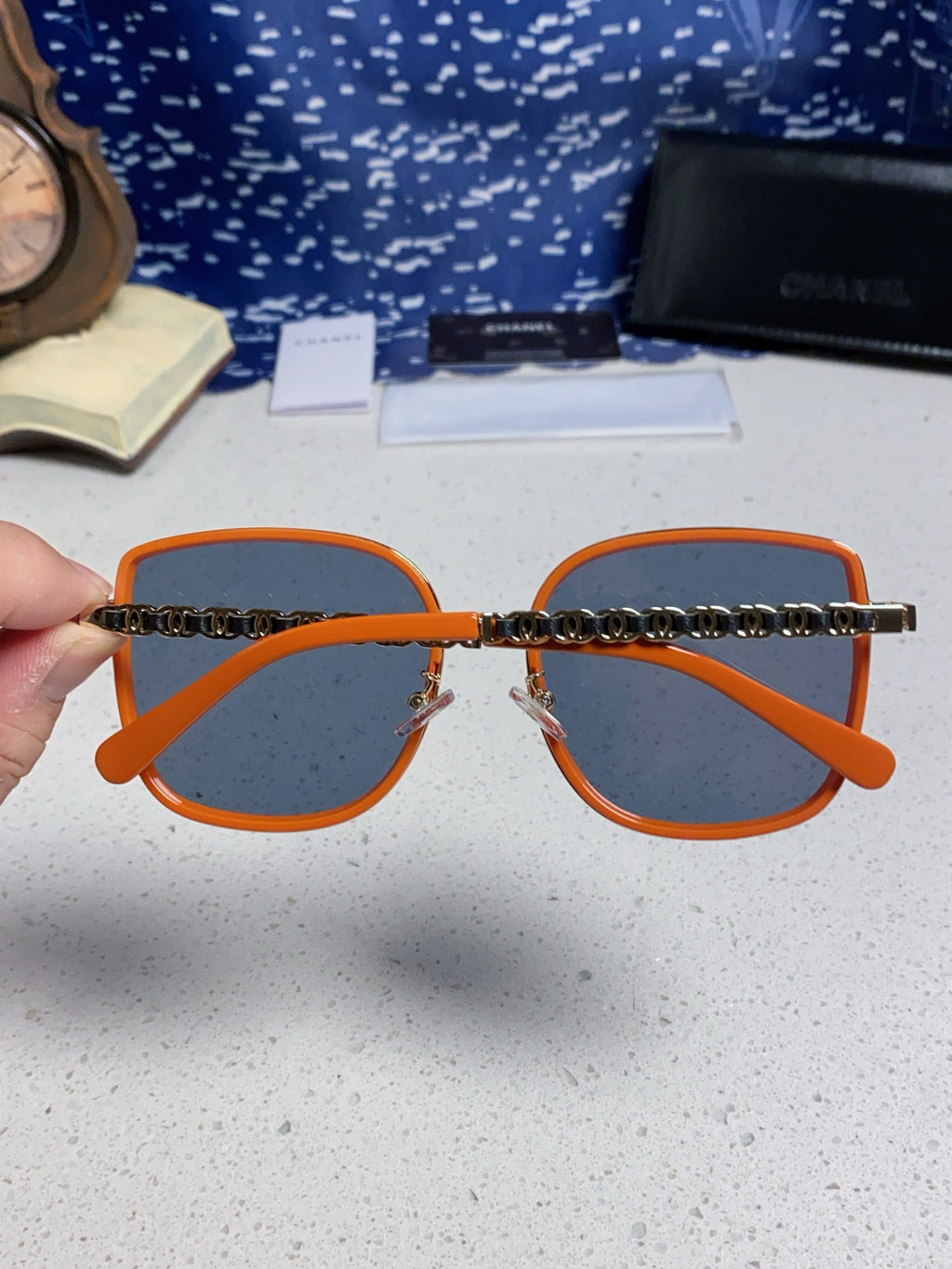 Chanel Fashion Blue Lens Sunglasses for Women - 997746 - detail image 5