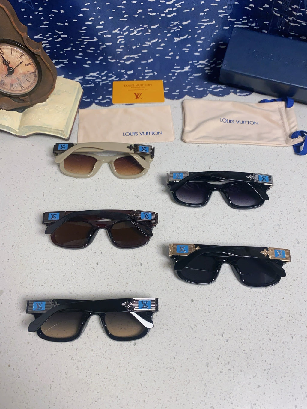 Louis Vuitton Square Silver Lens Sunglasses for Men & Women - 486223 - detail image 11