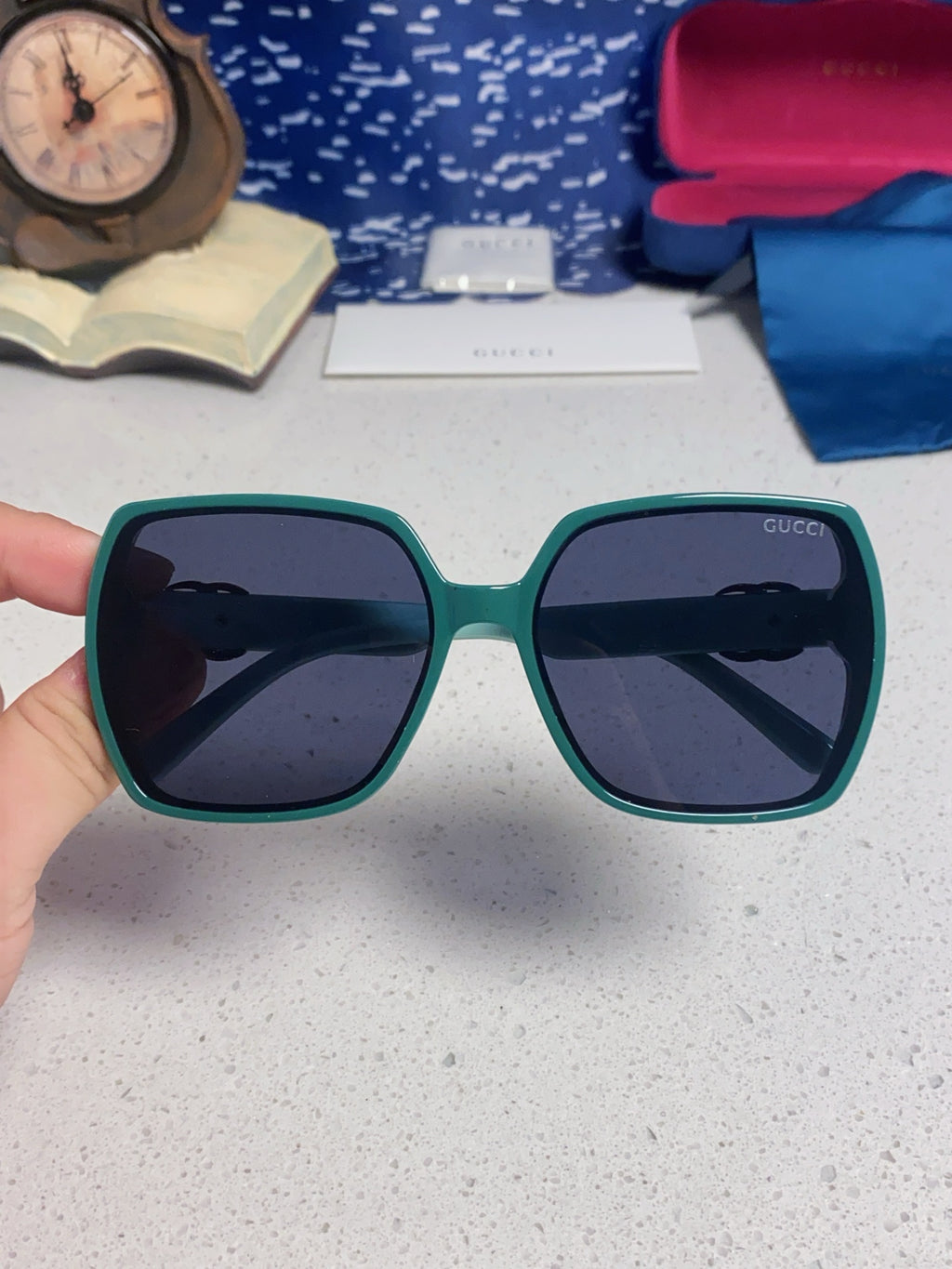 Gucci Fashion Blue Lens Sunglasses for Women - 493287 - detail image 4