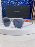 Prada Square Blue Lens Sunglasses for Men & Women - 487016