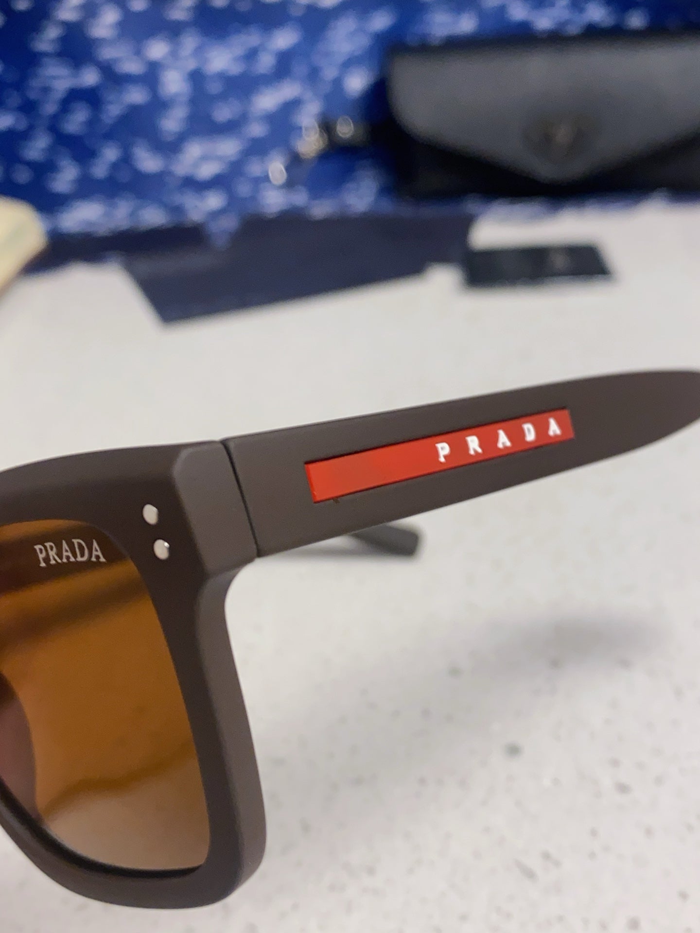 Prada Square Brown Lens Sunglasses for Men & Women - 487018 - detail image 7