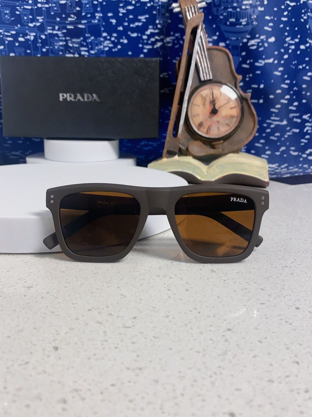 Prada Square Brown Lens Sunglasses for Men & Women - 432053 - detail image 9
