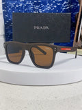 Prada Square Brown Lens Sunglasses for Men & Women - 487018