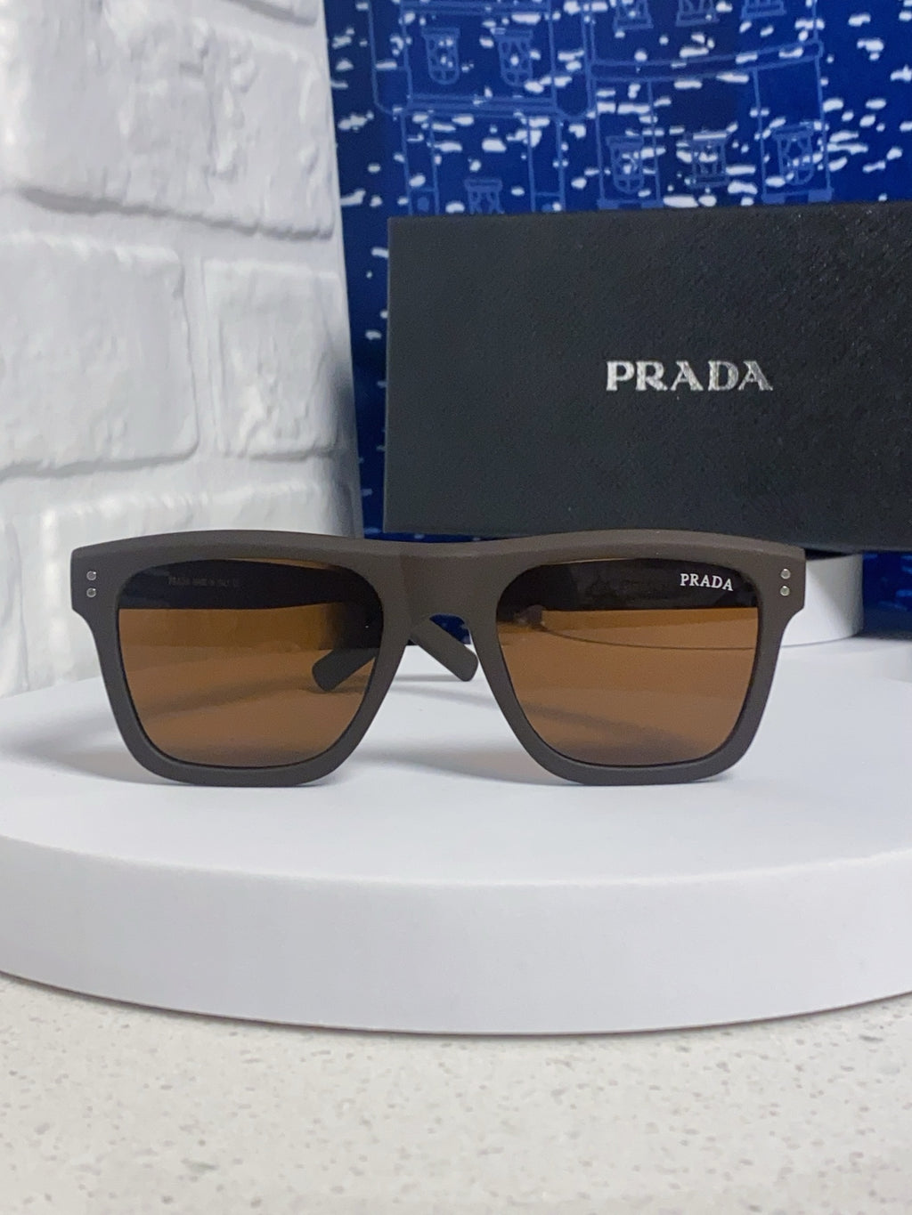 Prada Square Brown Lens Sunglasses for Men & Women - 487018 - detail image 2