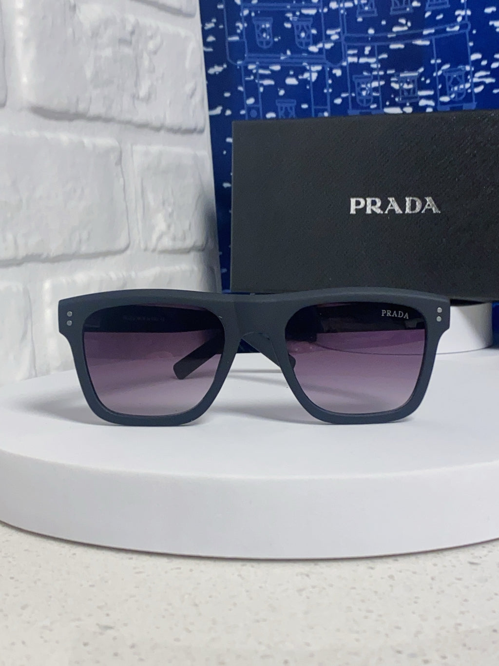 Prada Square Blue Lens Sunglasses for Men & Women - 487019 - detail image 2