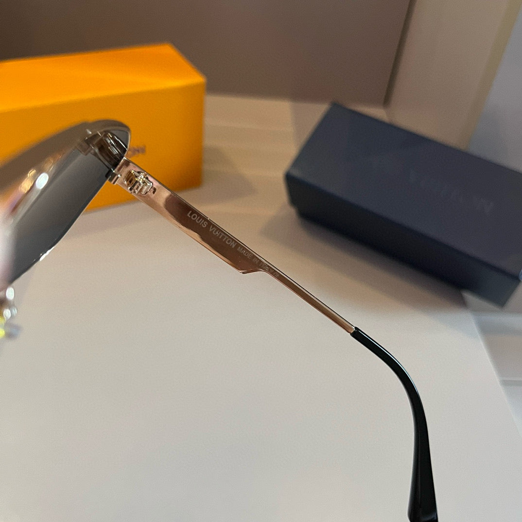 Louis Vuitton Metal Aviator Gold Lens Sunglasses for Men & Women - 866883 - detail image 8