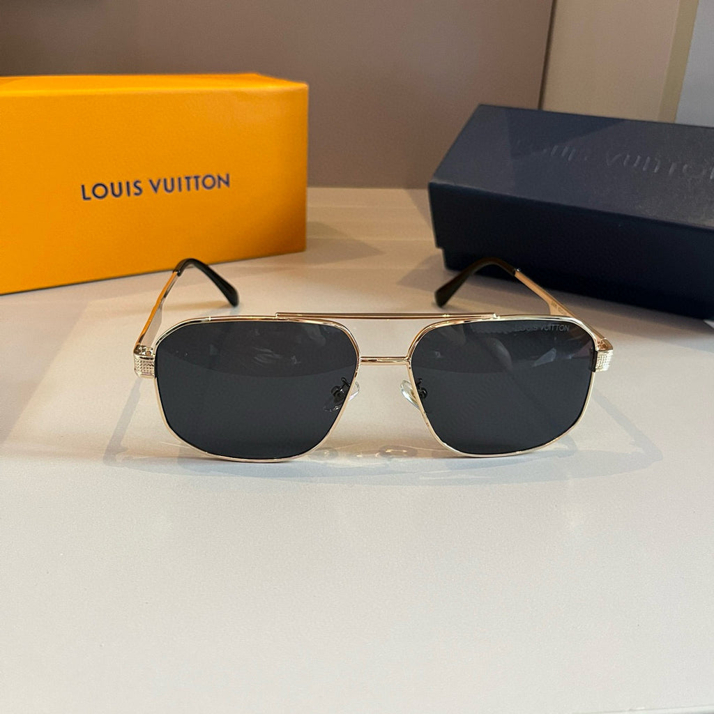 Louis Vuitton Metal Aviator Gold Lens Sunglasses for Men & Women - 866883 - detail image 4