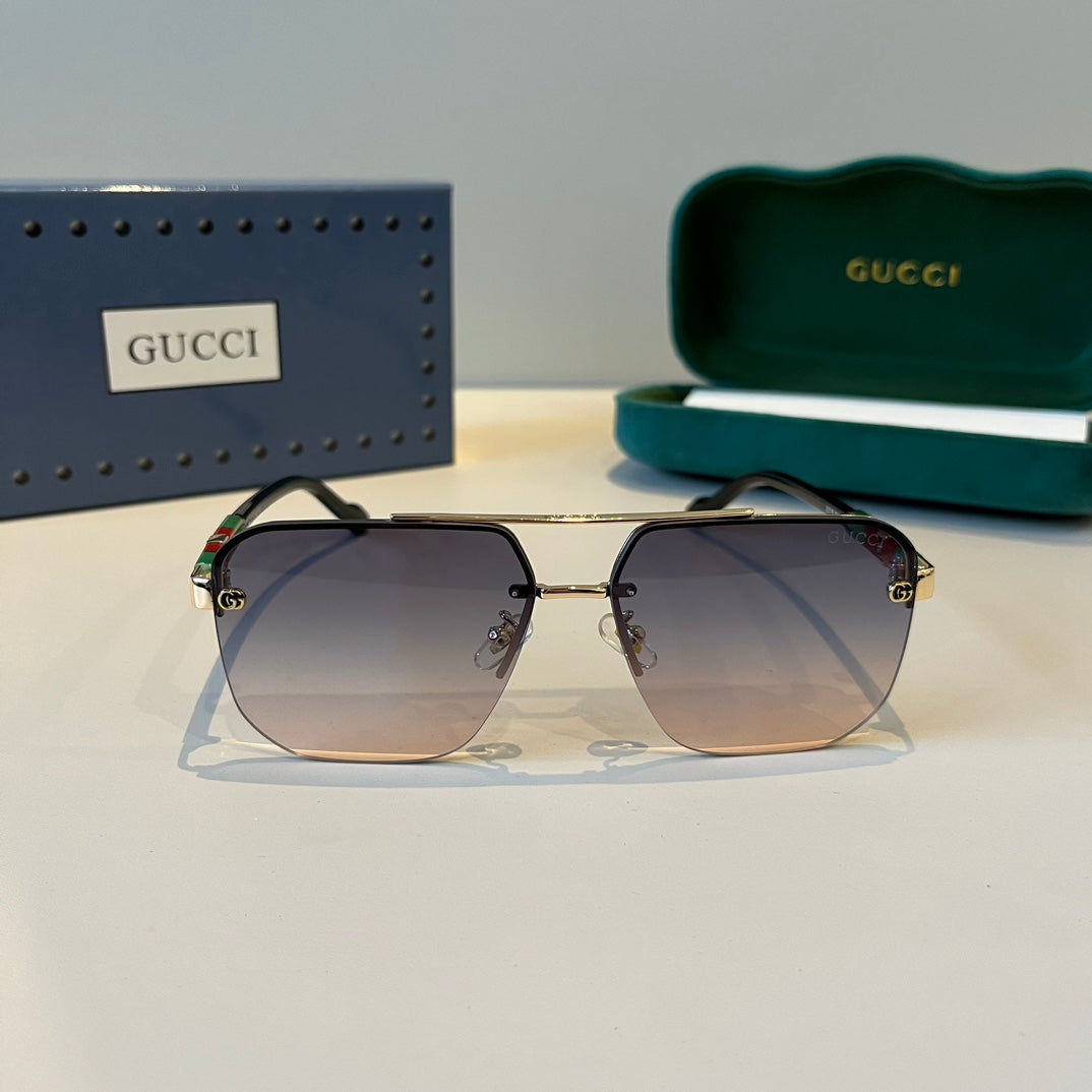 Gucci Metal Aviator Silver Lens Sunglasses for Men & Women - 997675 - detail image 2