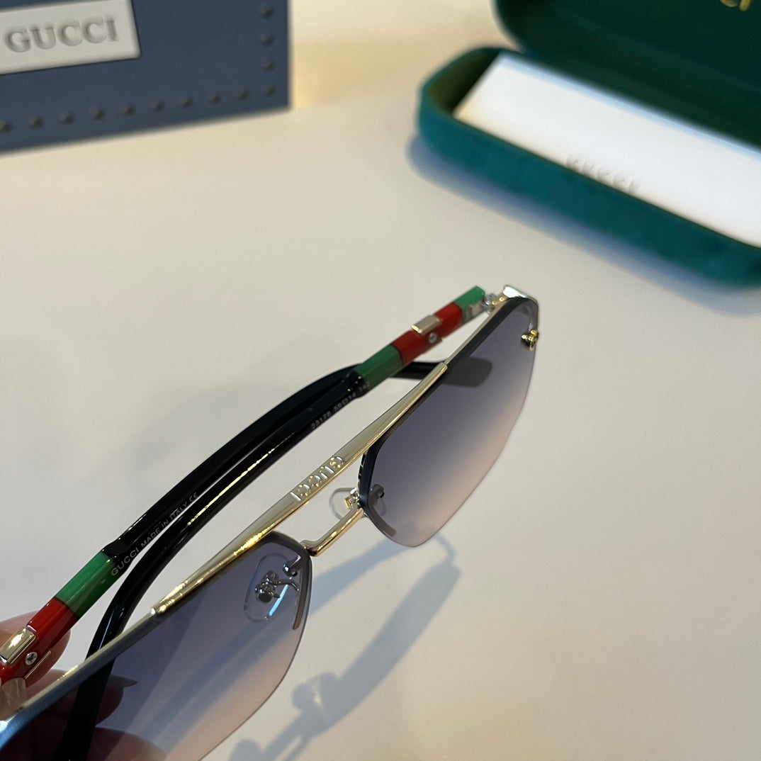 Gucci Metal Aviator Silver Lens Sunglasses for Men & Women - 997675 - detail image 9