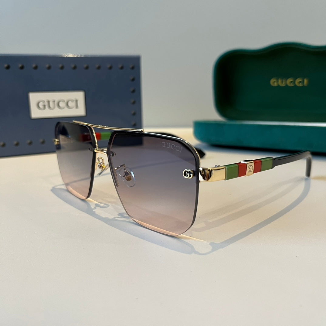 Gucci Metal Aviator Silver Lens Sunglasses for Men & Women - 997675 - detail image 3