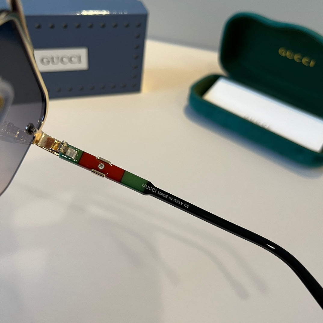 Gucci Metal Aviator Silver Lens Sunglasses for Men & Women - 997675 - detail image 5