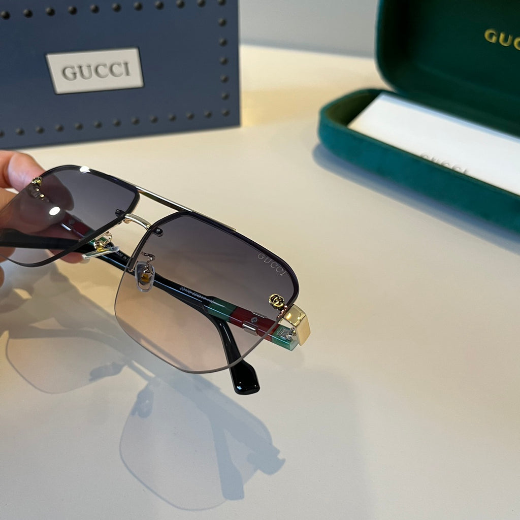 Gucci Metal Aviator Silver Lens Sunglasses for Men & Women - 997675 - detail image 10