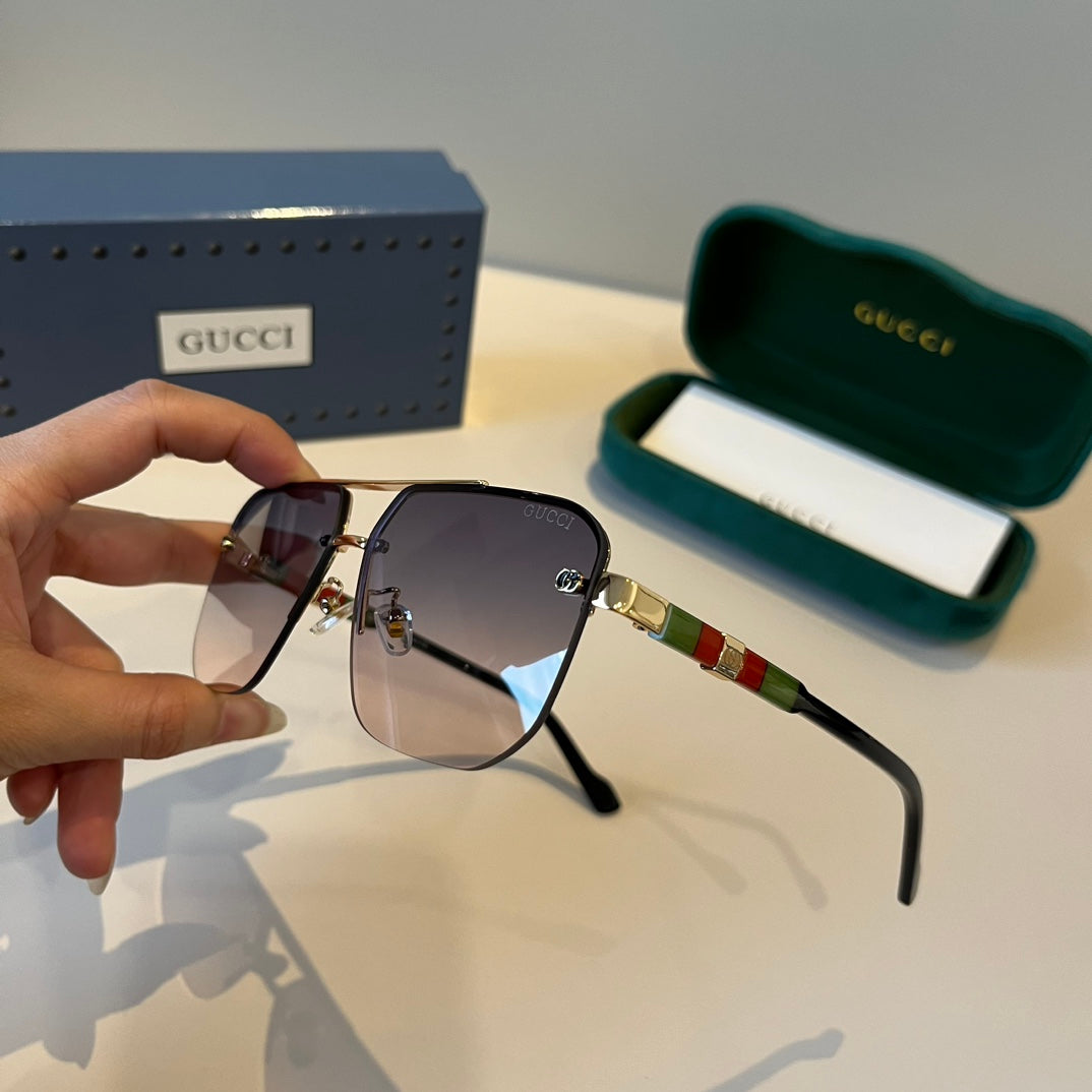 Gucci Metal Aviator Silver Lens Sunglasses for Men & Women - 997675 - detail image 4