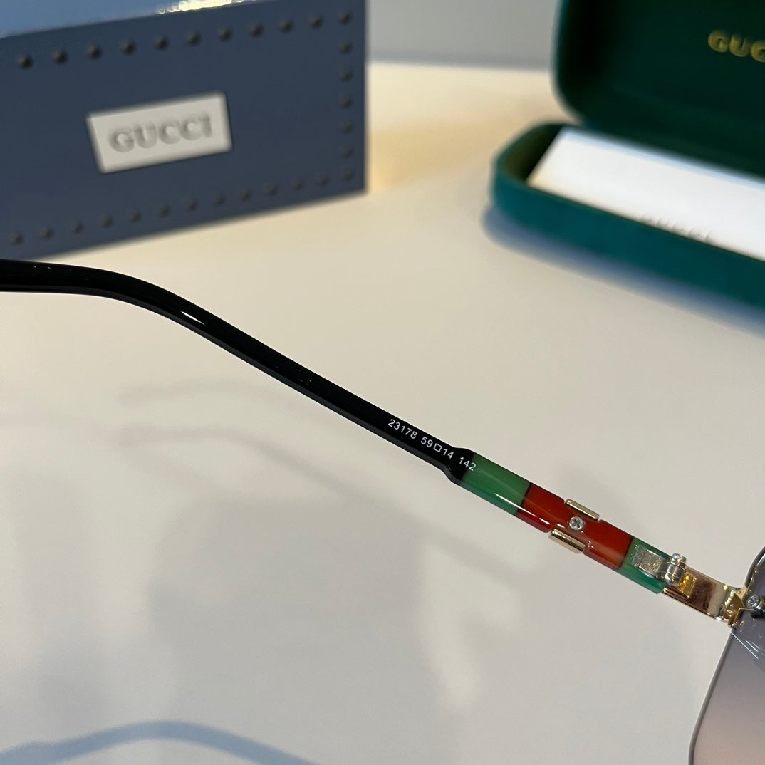 Gucci Metal Aviator Silver Lens Sunglasses for Men & Women - 997675 - detail image 6